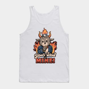 Your Soul is Mine - Funny Evil Cute Baphomet Goth Gift Tank Top